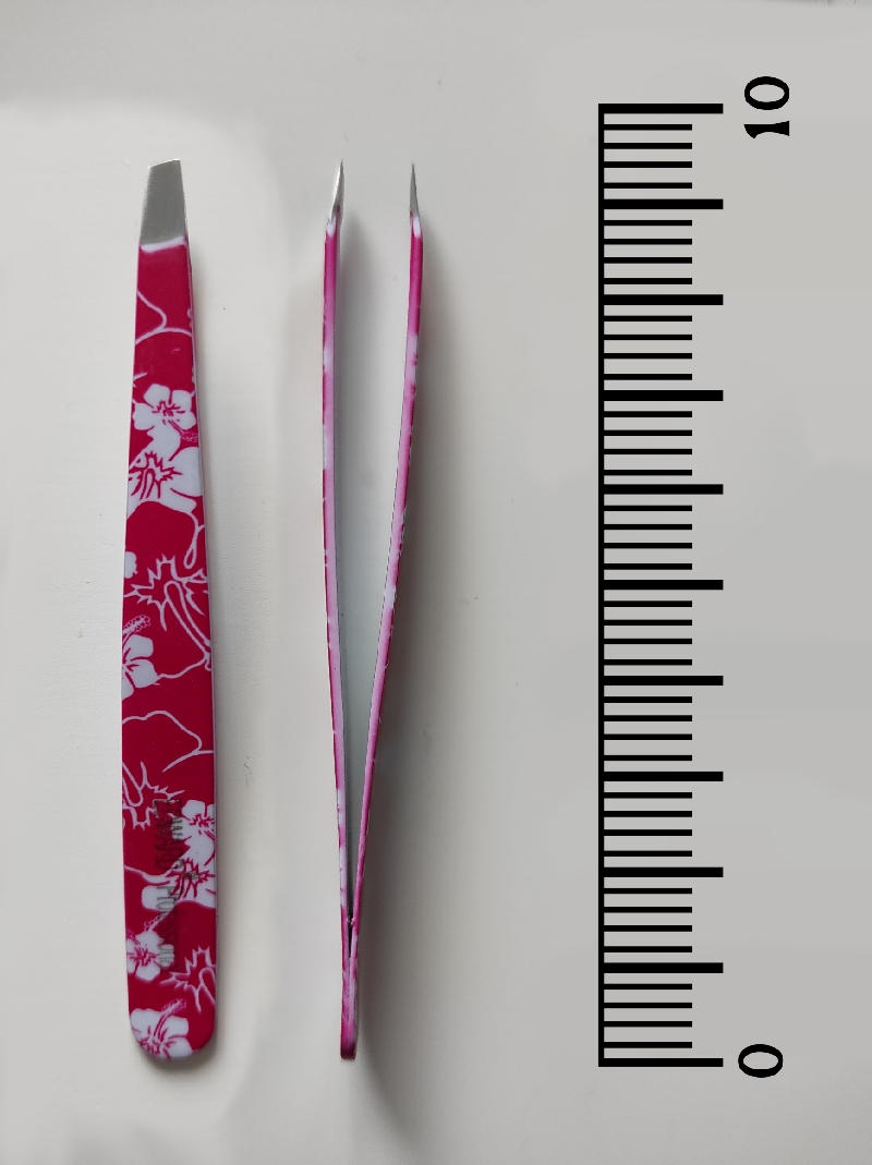 Cosmetic tweezers pink 9,5cm